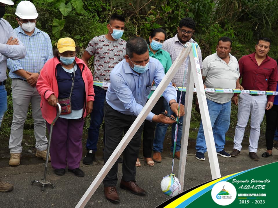 Cantón Gonzalo Pizarro: inician obras de salubridad