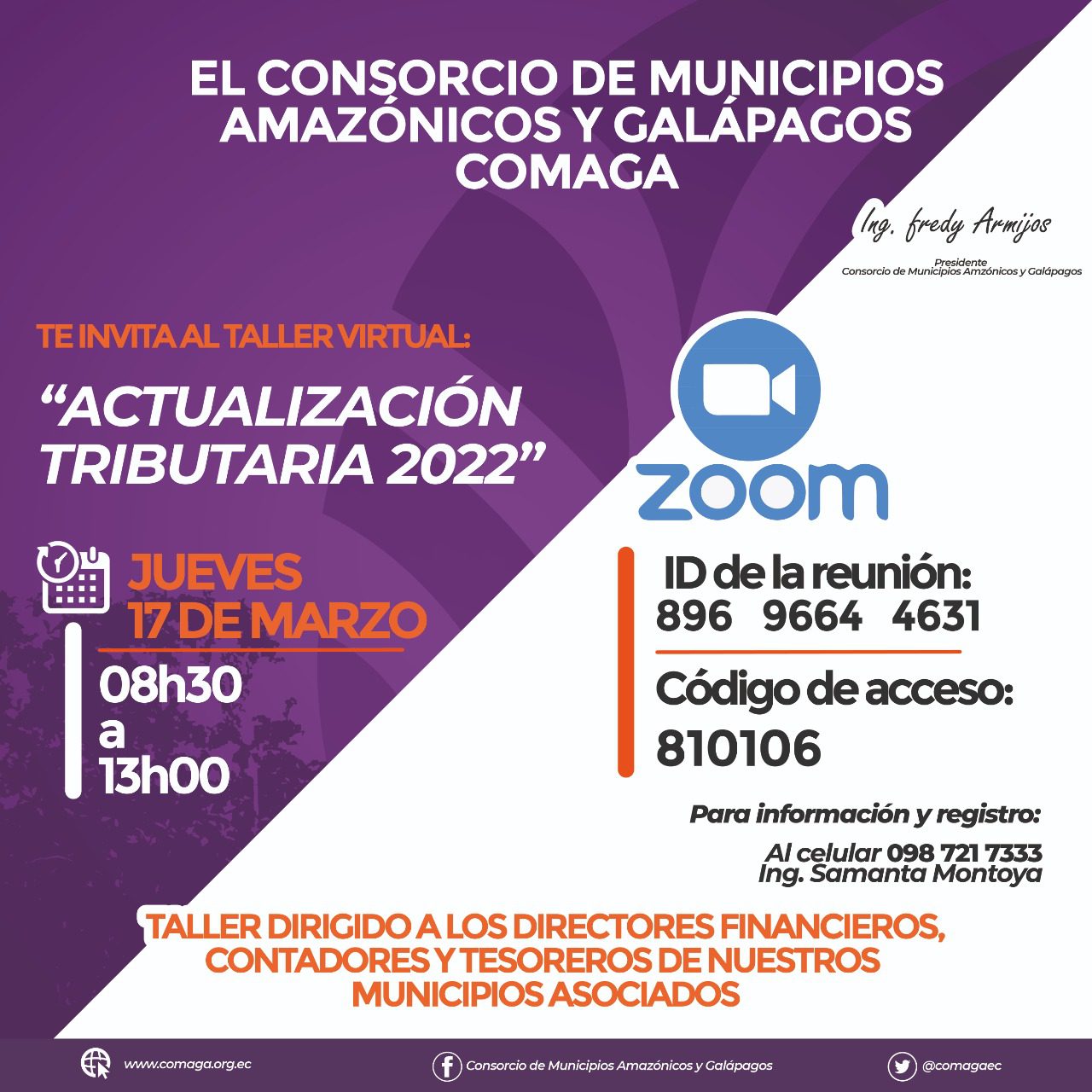 COMAGA inicia Taller de Actualización Tributaria 2022