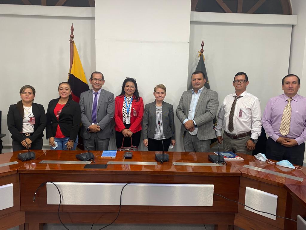 Ministra de Gobierno recibió a autoridades cantonales de Zamora Chinchipe y del COMAGA