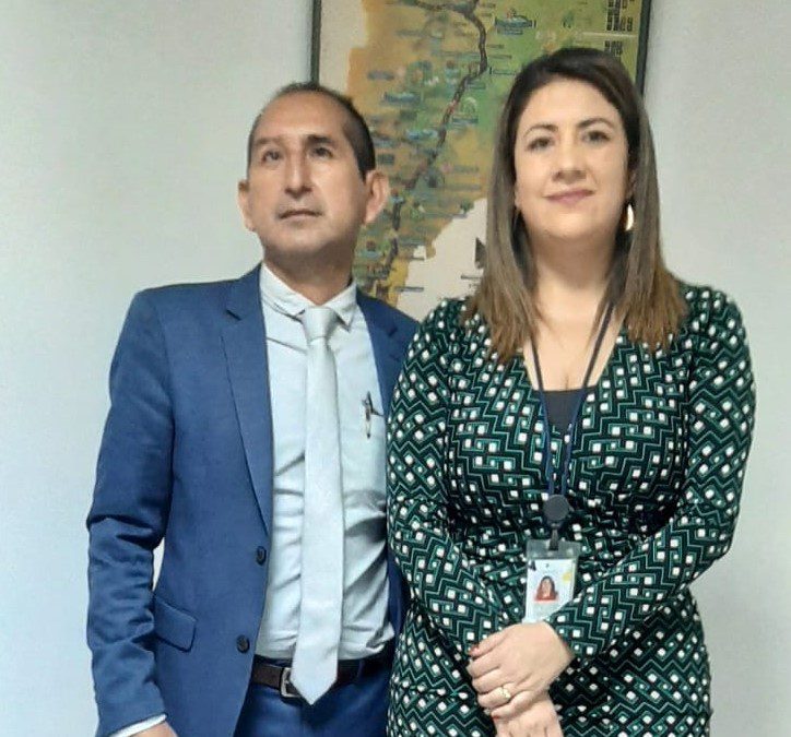Alcalde de Paquisha en reunión con Viceministra de Infraestructura del Ministerio de Transporte y Obras Públicas