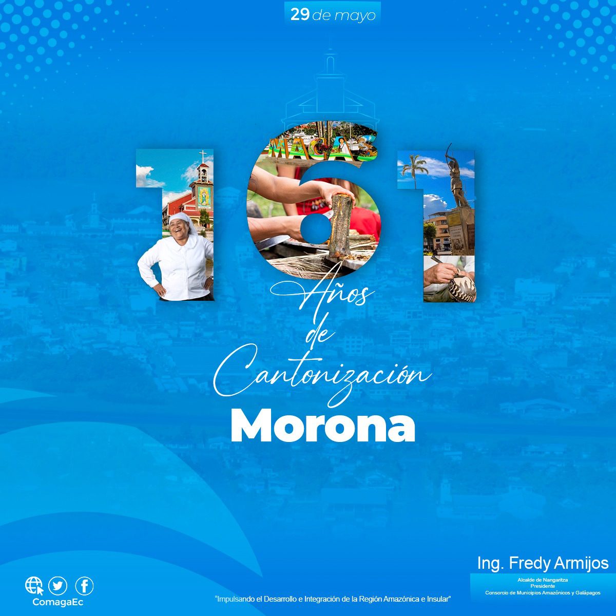 Morona,  161 año de cantonización