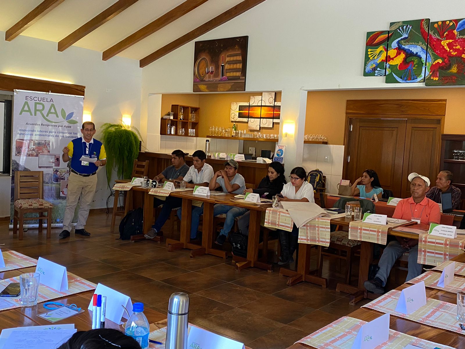 Alcalde de Nangaritza, Presidente del COMAGA, participa en evento internacional, Escuela ARA: Acuerdos Recíprocos por Agua.