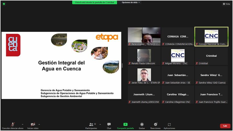 Municipios asociados al COMAGA participaron de una capacitación del CNE y Municipio de Cuenca