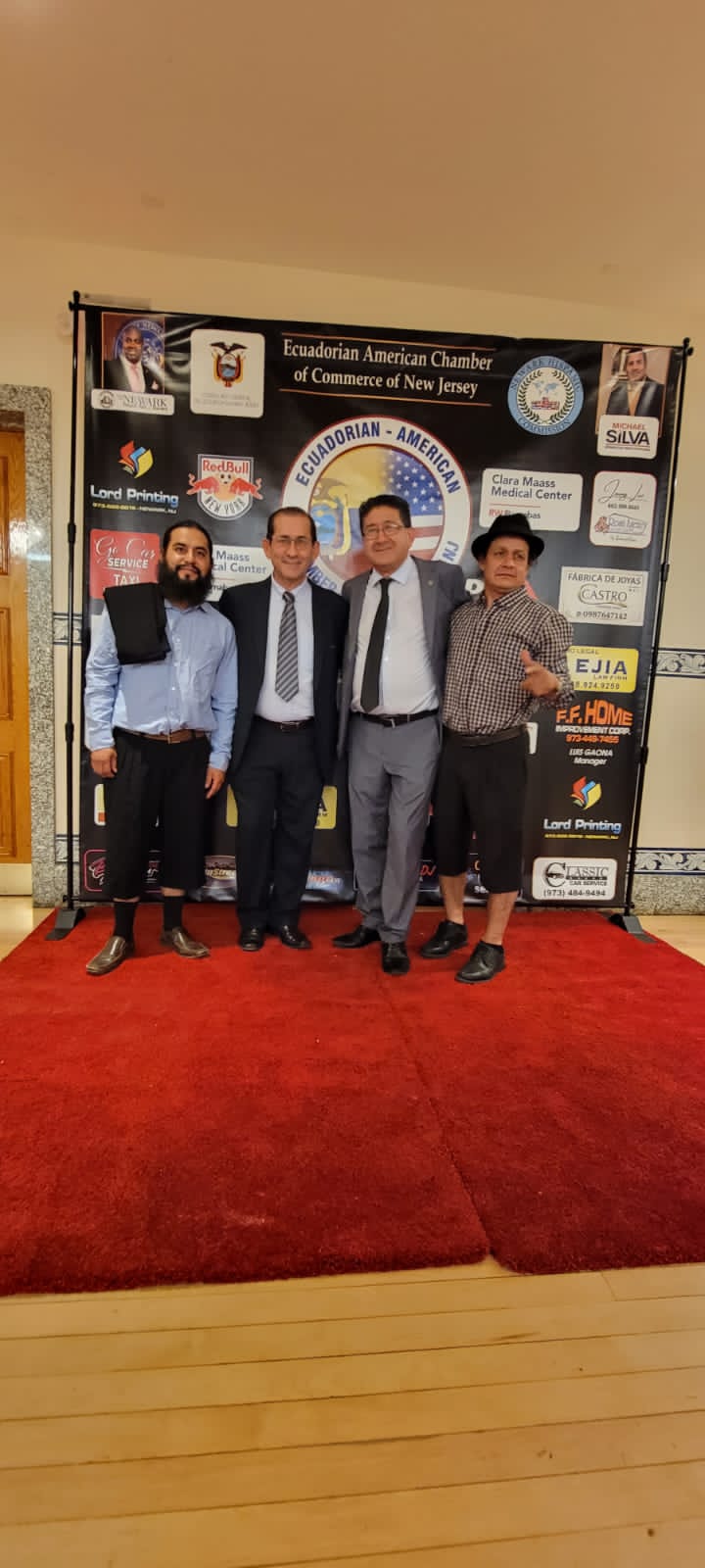 Visita oficial del Presidente del COMAGA, invitado por la cámara ecuatoriana americana de New Jersey