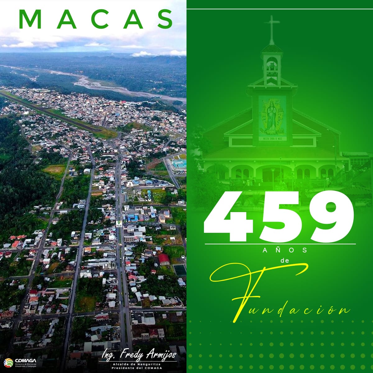 Macas celebra su aniversario de fundación