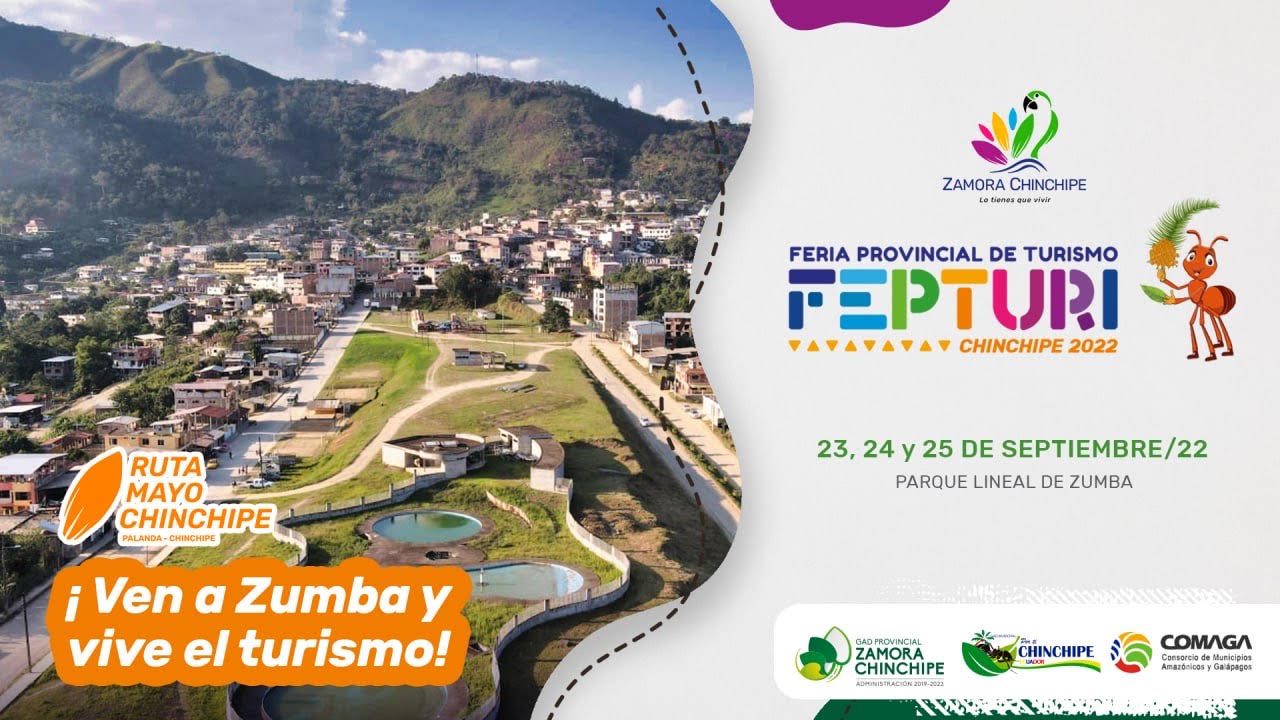 COMAGA invita a participar en FEPTURI 2022 en Chinchipe, Provincia de Zamora Chinchipe