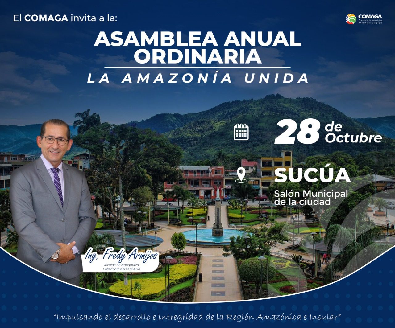 Asamblea Anual Ordinaria del COMAGA se realizará en Sucúa