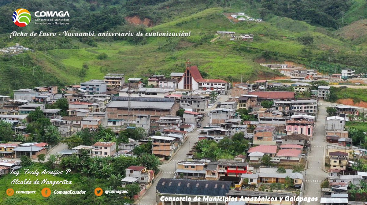 Yacuambi celebra su aniversario de cantonización