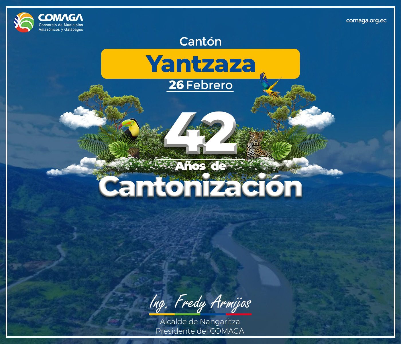 Yantzaza celebra su aniversario de cantonización