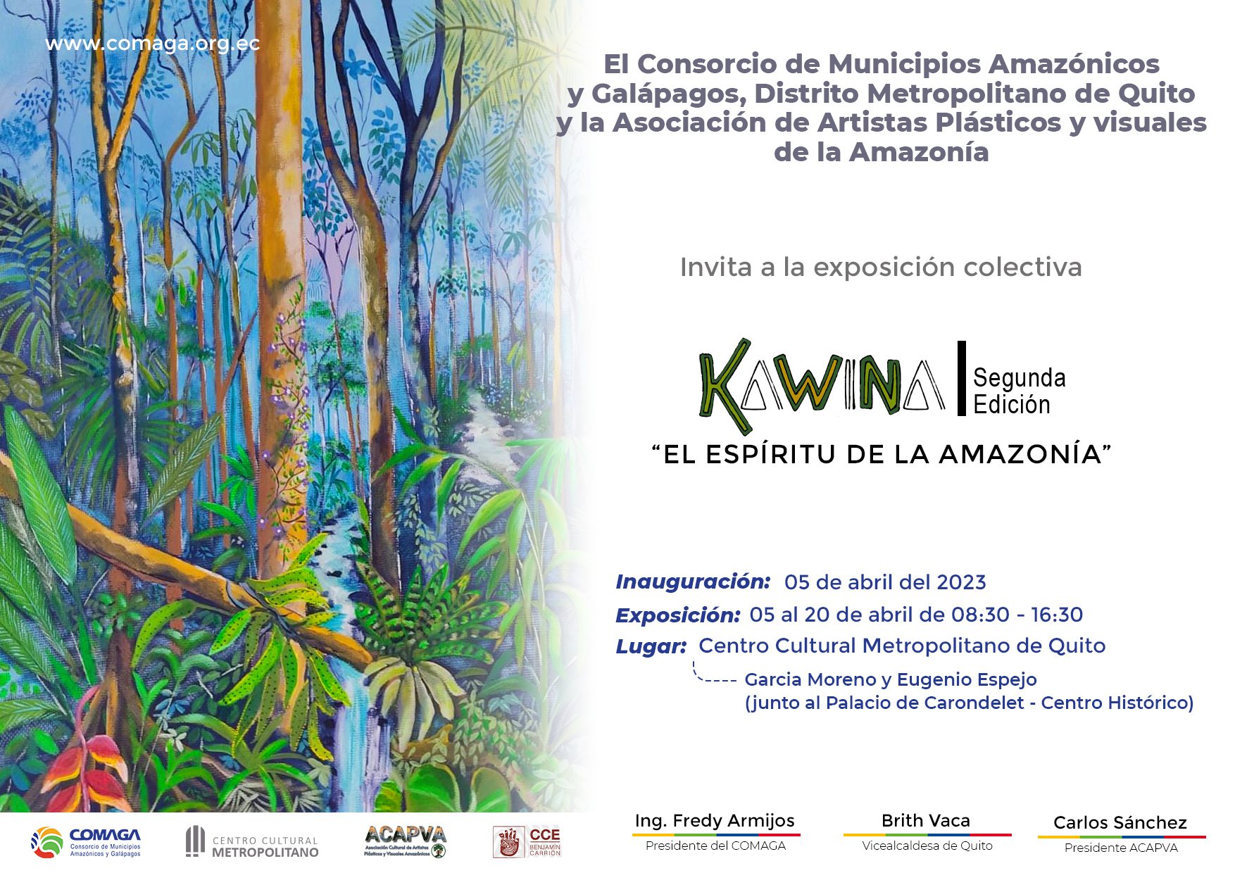 EN QUITO, MUESTRA COLECTIVA DE ARTE KAWINA II, EL ESPÍRITU DE LA AMAZONÍA