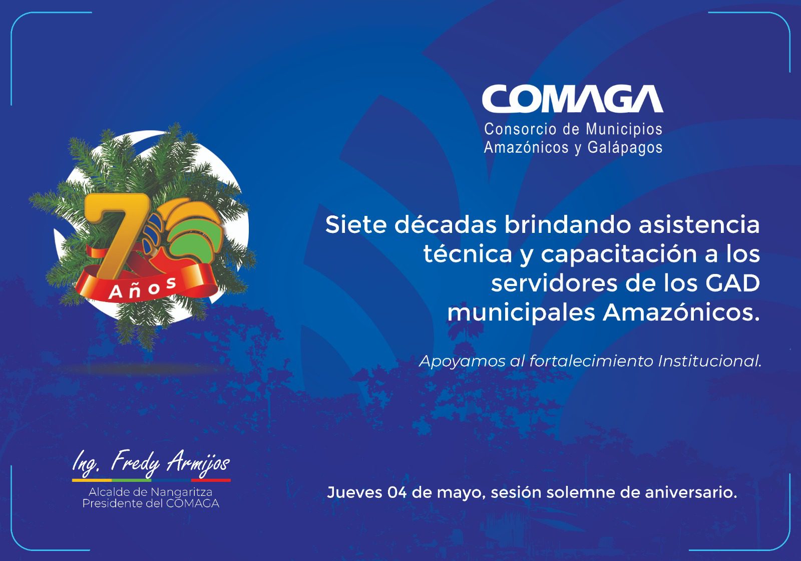 COMAGA CELEBRA 70 AÑOS DE VIDA INSTITUCIONAL