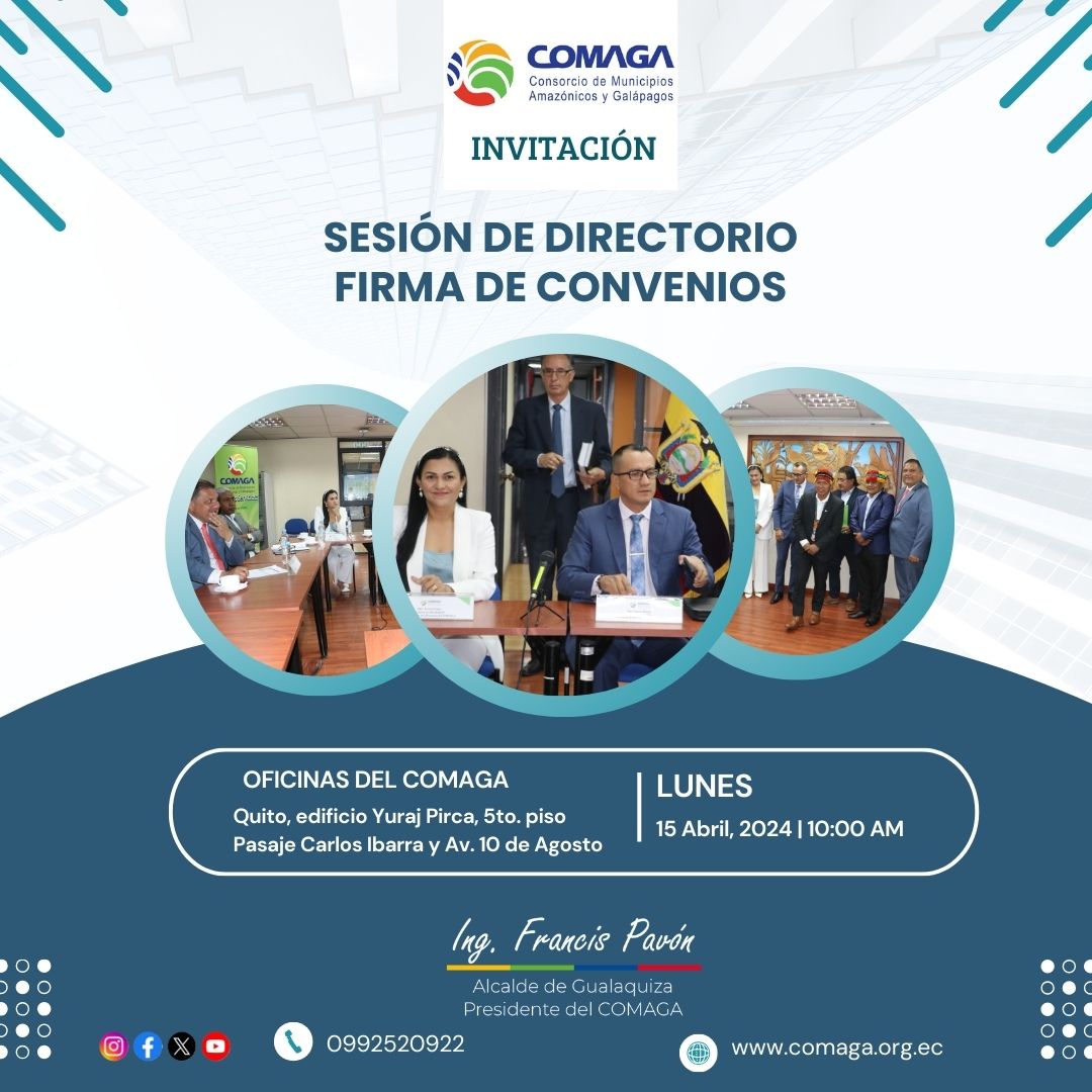 Sesión Extraordinaria de Directorio y firma de convenio