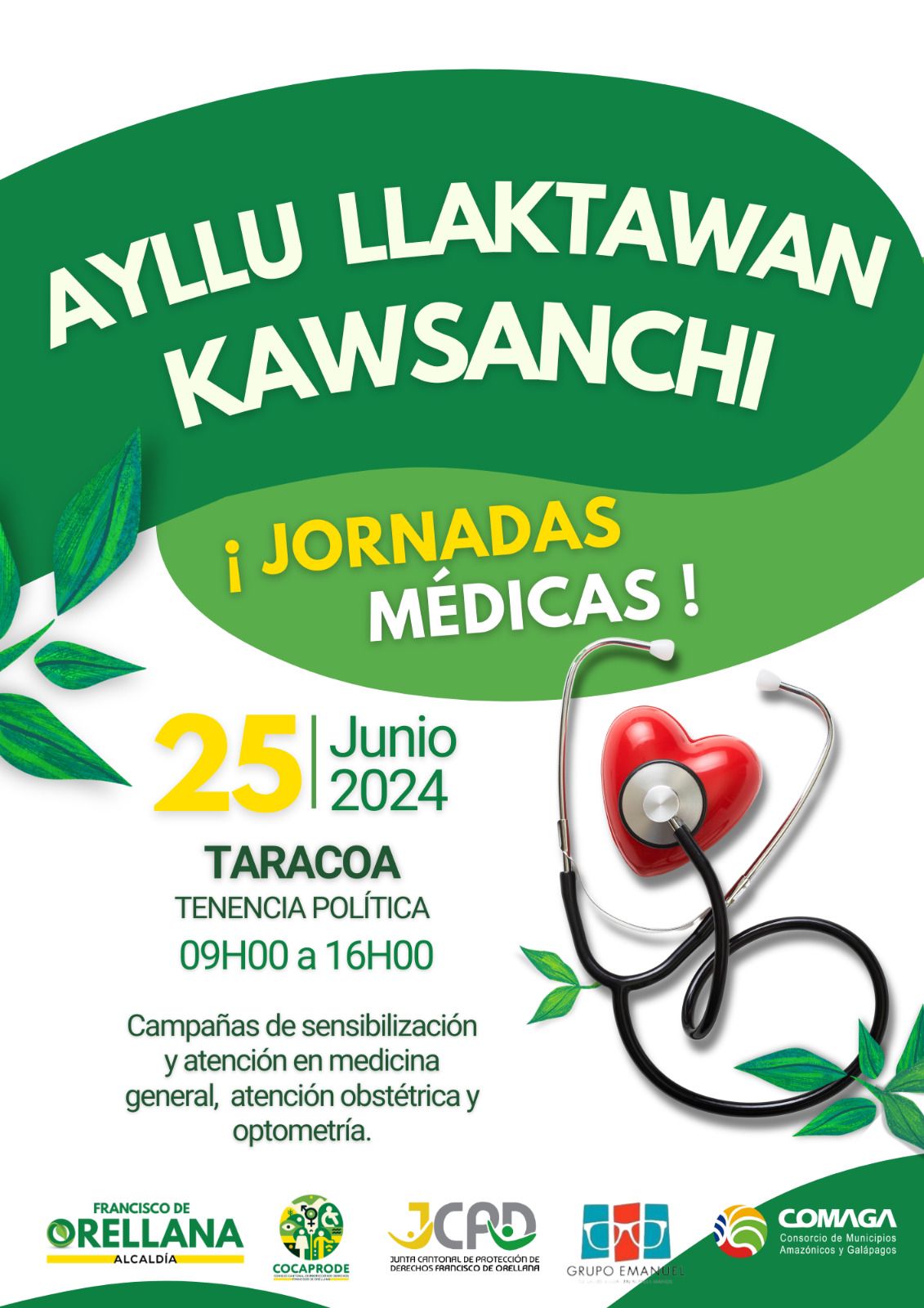 COMAGA desarrolla brigadas médicas en las comunidades de los cantones asociados