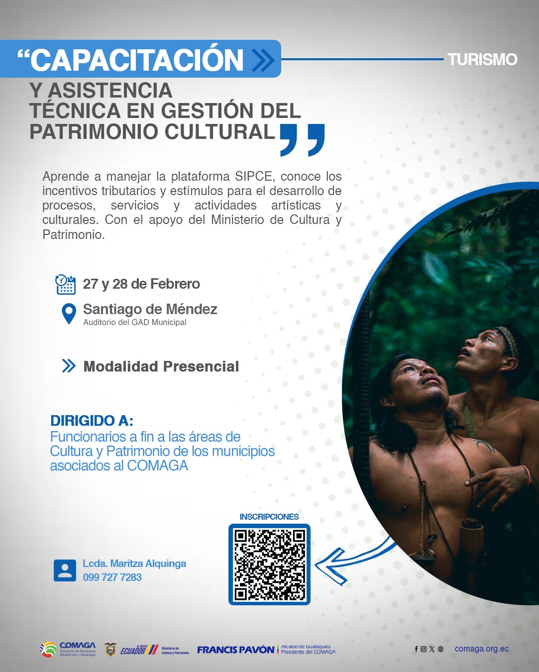 CAPACITACIÓN Y ASISTENCIA TÉCNICA EN GESTIÓN DEL PATRIMONIO CULTURAL