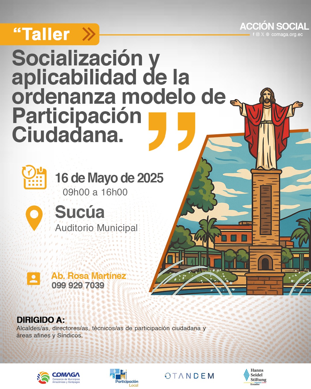 COMAGA impulsa ordenanza modelo de Participación Ciudadana