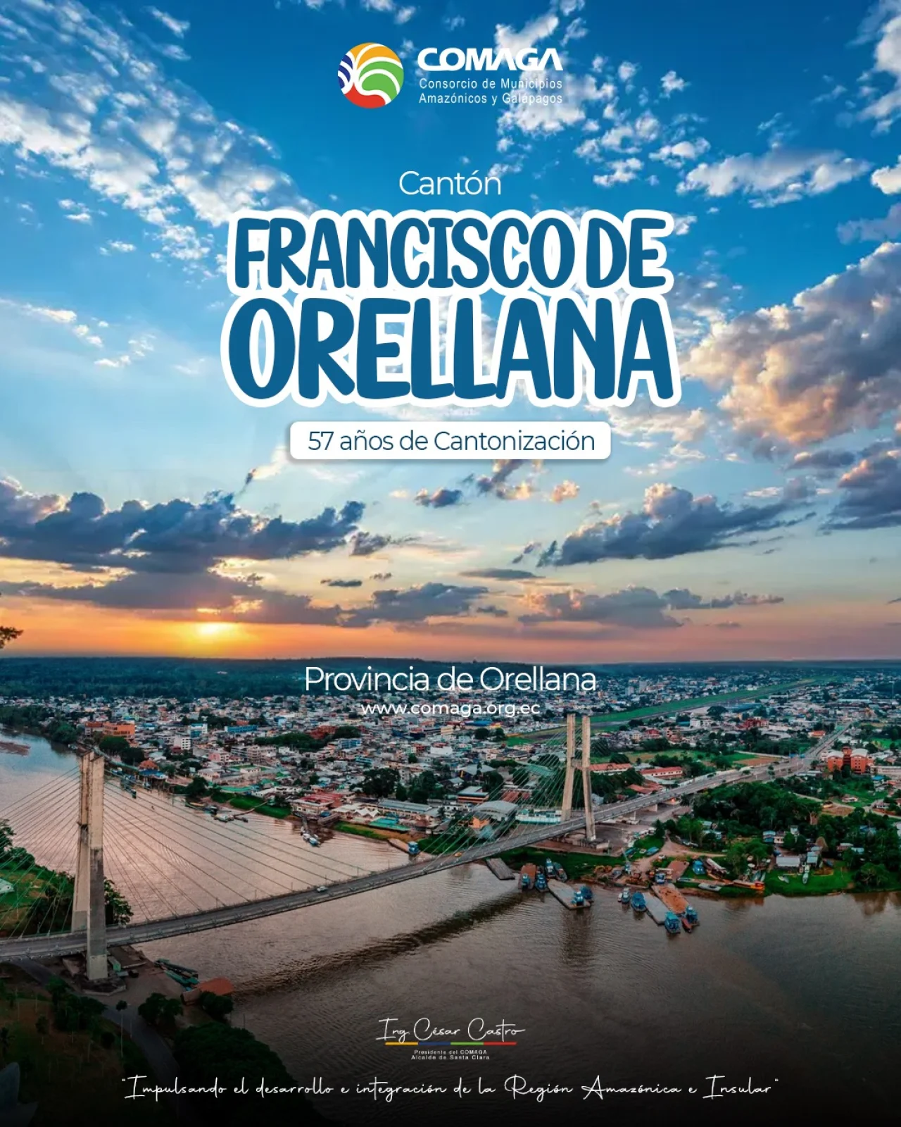 ¡Loor a Francisco de Orellana en su Aniversario de Cantonización!